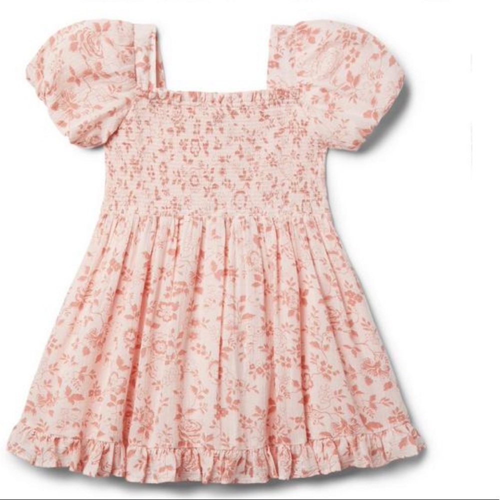 Floral puff sleeve dress